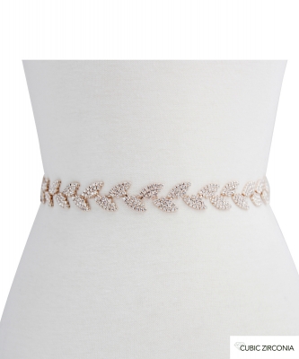 Cubic Zirconia Bridal Belt BT810005 GOLD CL